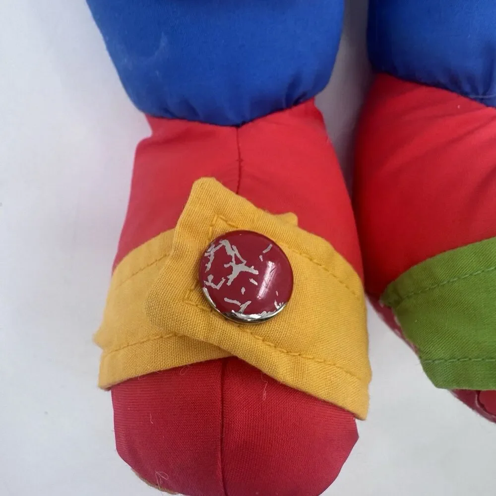 Fisher Price Kiddicraft Vintage 1990 Learning Clown Count Tie Snap Zip Button
